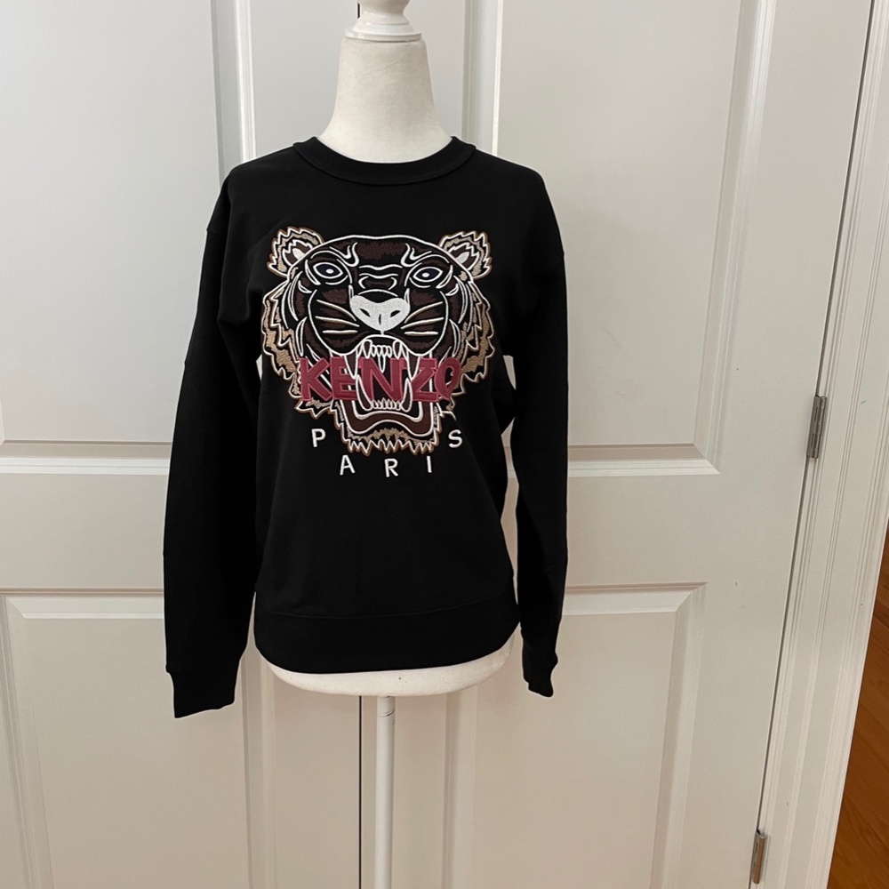 KENZO TIGER COLLECTION (sold out) embroidered designer logo sweatshirt